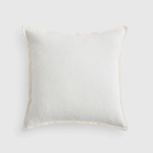NWT QUINCE 20x20 European Linen Flange Edge Pillow Covers Ivory 7156